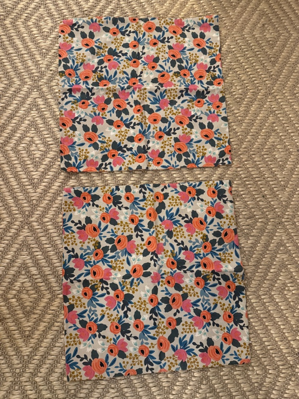 Rifle Paper Co. Floral Accent Pillow Covers in Coral, Pink, Blue, Green